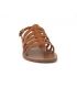 Nus-pieds Chattawak Shirley camel, sandales petit talon pour femmes