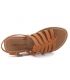 Nu-pied Chattawak Shirley camel, sandales petit talon pour femmes
