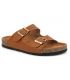 Mules anatomiques Orphee camel, nus pieds femmes Lpb Shoes