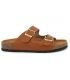 Sandales anatomiques Orphee camel, nus pieds femmes Lpb Shoes