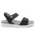 Chaussure Inblu sandale compensé pied sensible pour femmes Dublin noir