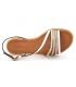 Sandales pour femme Les Tropéziennes par M Belarbi Holidays blanc en cuir