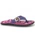 Tong Gumbies Islander Cami violette, semelle crampon entre doigt textile