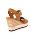 Nu-pieds Millennials Shoes 3213 jaune sandale confort compensée pour femmes