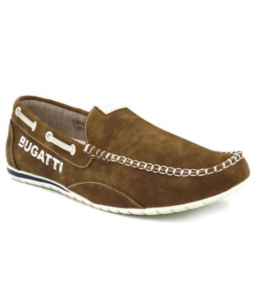 Mocassin Bugatti Minesota taupe, chaussures pour hommes