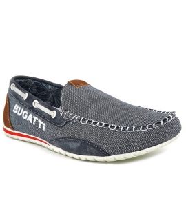 Bugatti H Minesota bleu mocassins pour hommes