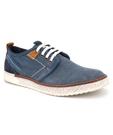 Derby Bugatti Brandon bleu chaussures pour hommes