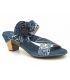 Mule à talon Laura Vita Becttinoo 179 bleu pour femmes