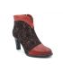 Bottines fantaisie Laura Vita Alcbaneo 039 rouge