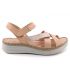 Nus-pieds femmes confortables Elue par Nous Giacomo nude (rose) 