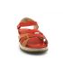 Nus-pieds type confort Elue par Nous Giant rouge pour femmes