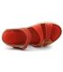 Nus-pieds sandale confortable Elue par Nous Giant rouge pour femmes