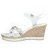 Nus-pieds compensé Marco Tozzi 28360-24 blanc, sandales femmes nouveauté