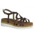 Sandale Marco Tozzi 28418-24 serpent marron, nus-pieds plateforme pour femmes