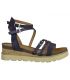 Nu-pieds Marco Tozzi 28500-24 bleu, sandale anatomique cuir pour femmes