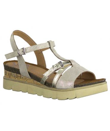 Sandale Marco Tozzi 28502-24 en cuir beige