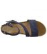 Sandale à plateforme Marco Tozzi 28528-24 bleu, semelle anatomique