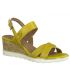 Sandale Marco Tozzi 28724-24 jaune, nu-pieds en cuir confortables