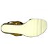 Compensée semelle gel Marco Tozzi 28724-24 jaune, nu-pieds en cuir confortables pour femmes