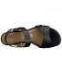 Compensé semelle gel Marco Tozzi 28724-24 noire, nu-pieds en cuir confortables pour femmes