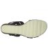 Marco Tozzi 28724-24 noire, nu-pieds en cuir confortables semelle gel pour femmes