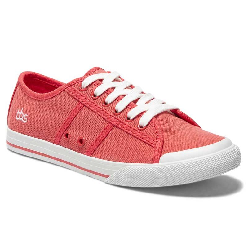 Vends tennis toile TBS Maiddan corail ou marine baskets basses