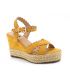 Sandale Elue par Nous Genie jaune, compensé pour femmes