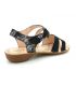 Nu-pieds Fugitive Alera noire pour femmes