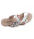 Nu pieds fantaisie Laura Vita Becttinoo 171 blanc, mule petit talon pour femmes