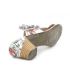 Nu pieds fantaisie Laura Vita Becttinoo 171 blanc, mule petit talon pour femmes