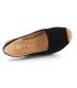 Kaola 191 noir, sandale confort pour femmes, petit compensé