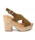 Sandale compensée Kaola 425 Ser kaki
