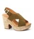 Sandale Kaola 425 Ser kaki, nouveauté chaussures femmes