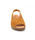 Kaola 191 jaune safran, compensé confortable spécial pieds sensibles pour femmes