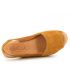 Sandales Kaola 191 jaune safran, compensé confortable spécial pieds sensibles pour femmes