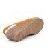 Sandales Kaola 191 jaune safran, compensé confortable spécial pieds sensibles pour femmes