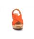 Kaola 425 Corail, sandale compensée confortable pour femmes