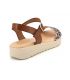  Kaola 3483 léopard, sandales en cuir confortables pour femmes