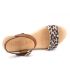  Kaola 3483 léopard, sandales en cuir confortables pour femmes