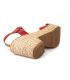 Sandale confort Kaola 472 Altamira en cuir rouge vernis pour femmes