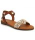 Sandale Eva Frutos 9190 Boa marron, nu pieds spécial confort