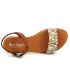 Nu-pieds Eva Frutos 9190 Boa marron, sandale confort pour femmes