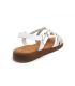 Chaussures Carla Tortosa 10112 blanc Multi, nu pieds en cuir confortables pour femmes