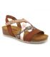 Nu-pieds femmes Carla Tortosa 27006 marron multi, sandale anatomique 