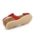 Chaussures Carla Tortosa 27149 rouge, nu pieds semelle anatomique pour femmes