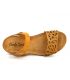 Chaussures Carla Tortosa 27149 jaune moutarde, sandales pour pieds sensibles.