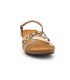 Emma mules bio petit compensé 8956 Combi léopard et marron