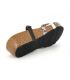 Chaussures bio Emma Shoes 8956 Combi multi serpent et noir, petit compensé confortable 