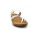 Claquettes Emma shoes 8966 Boa argenté, passe orteil confort pour femmes
