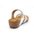 Claquettes Emma shoes 8966 Boa argenté, passe orteil confort pour femmes